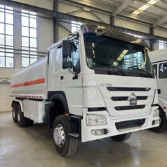 Refurbished HOWO 371HP 6×4 Fuel Tank Truck 25000L With Fuel Dispenser