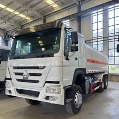 Refurbished HOWO 371HP 6×4 Fuel Tank Truck 25000L With Fuel Dispenser