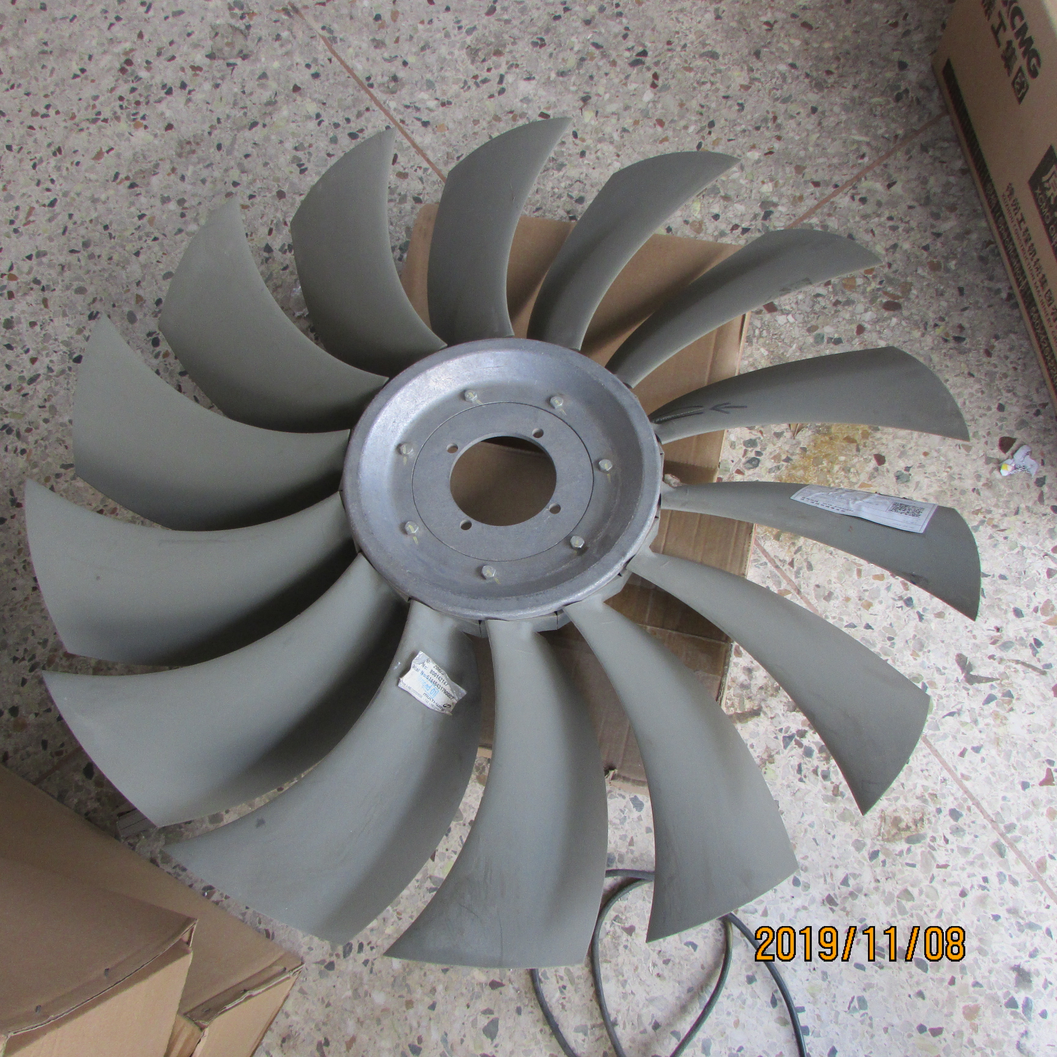 XCMG Spare: Axial Cooling Fan 800142147 | Φ700 PAG Blade 4-Blade 45°, Cooling System Radiator Fan