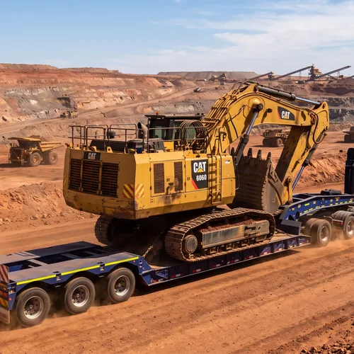 60 Ton Heavy Duty Lowboy Trailer Source Supplier for Mining & Construction