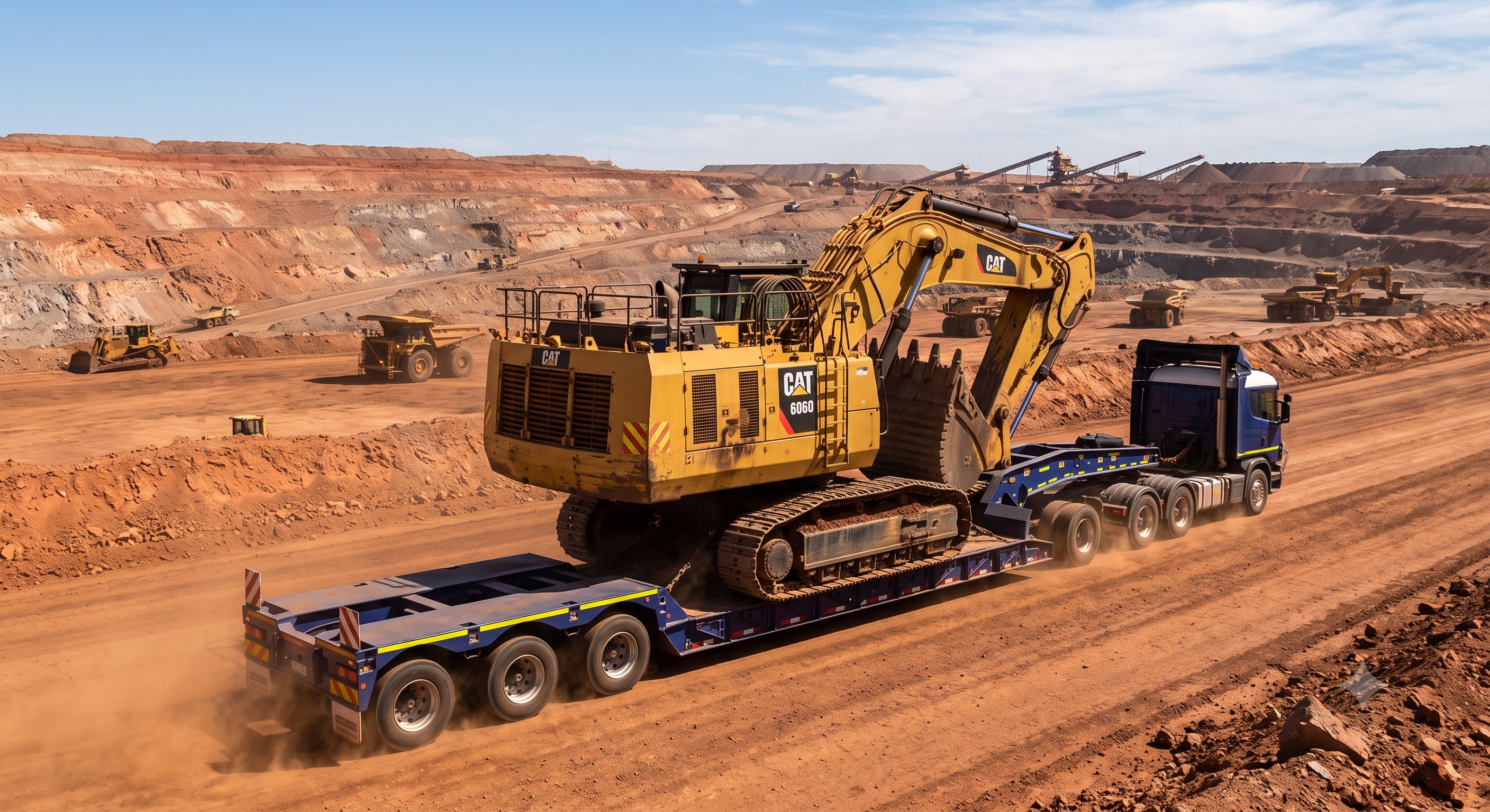 60 Ton Heavy Duty Lowboy Trailer Source Supplier for Mining & Construction