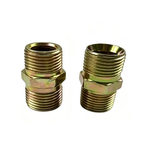 One Piece Forged Brass Reducing Thread Fitting 3/8 Imperial Thread Anti-rust Color Zinc Plating Fit Nylon Brake Hose Full Export Documents With USD Proforma Invoice