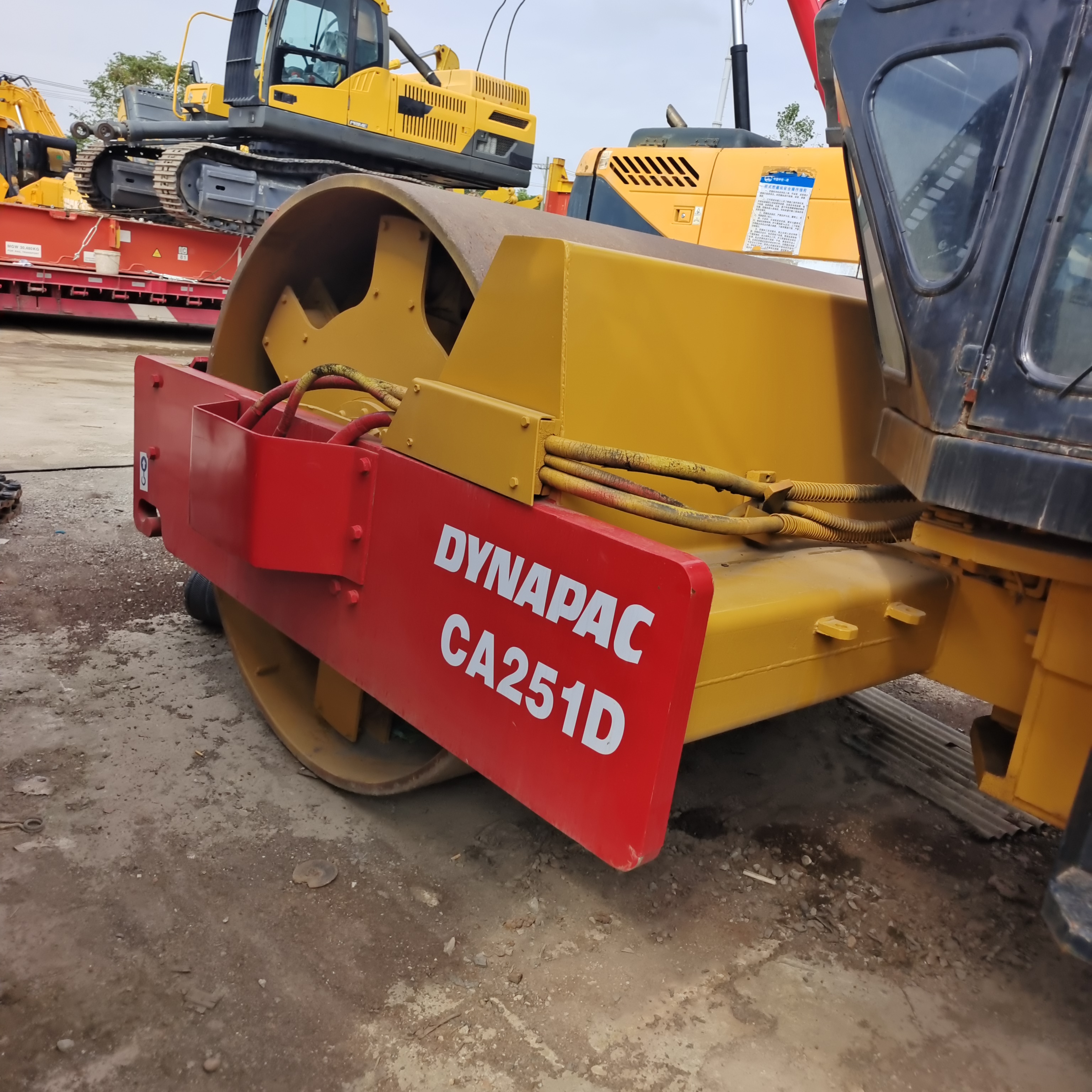 Dynapal Steel Used Compactor Machine CA251D   Single Drum Vibratory Road Roller Second Hand