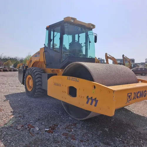 Máquina Compactadora de Acero XCMG Usada Xs203j China 18 Tonelada Rodillo Vibratorio de Tambor Simple de Segunda Mano
