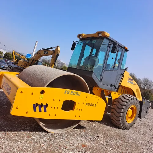 Máquina Compactadora de Acero XCMG Usada Xs203j China 18 Tonelada Rodillo Vibratorio de Tambor Simple de Segunda Mano