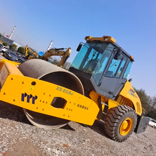Máquina Compactadora de Acero XCMG Usada Xs203j China 18 Tonelada Rodillo Vibratorio de Tambor Simple de Segunda Mano