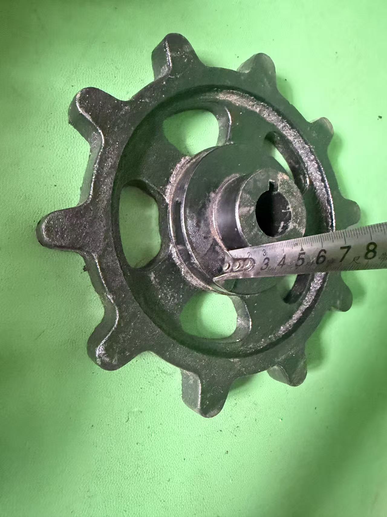 Track Drive Sprocket For Remote Control Tracked Mower, 10 Teeth 60 Pitch Ductile Iron Drive Gear With Taper Bore