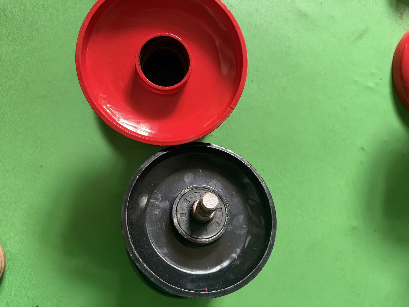 Track Support Roller For Mini Tracked Transporter & Tracked Mower, Stamped Welded Roller Fit 150/180mm Rubber Track