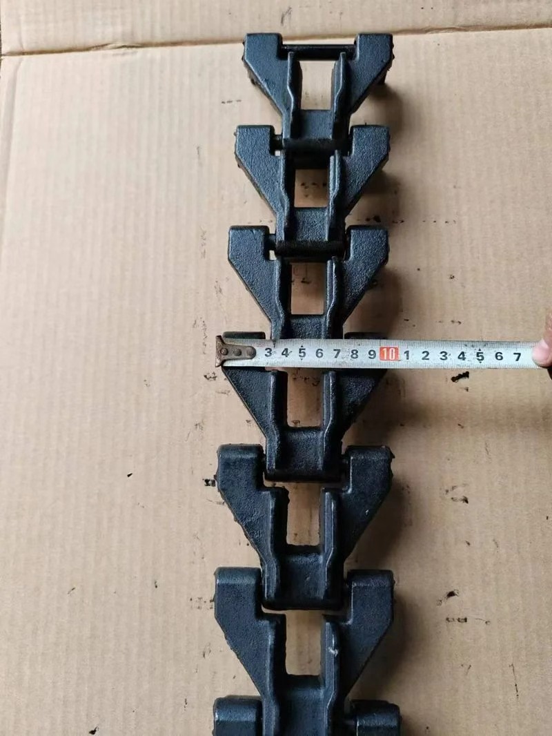 Metal Track Chain Assembly For Xiaohongniu Mini Power Tiller, 130mm/150mm Width Track Chain, Ductile Iron Drive Sprocket Tiller Spare Parts