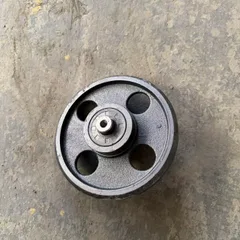 Track Support Roller For Remote Control Tracked Mower, Ductile Iron Idler Wheel OD 130mm & 160mm, Crawler Chassis Spare Parts