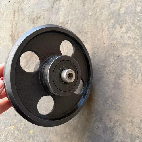 Track Support Roller For Remote Control Tracked Mower, Ductile Iron Idler Wheel OD 130mm & 160mm, Crawler Chassis Spare Parts
