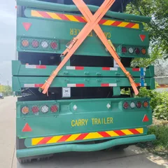 Heavy Duty Low Platform Semi Trailer for Excavator Delivery