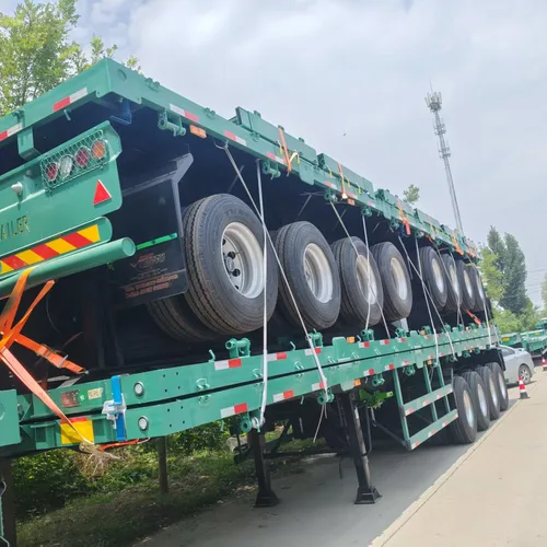 Heavy Duty Low Platform Semi Trailer for Excavator Delivery