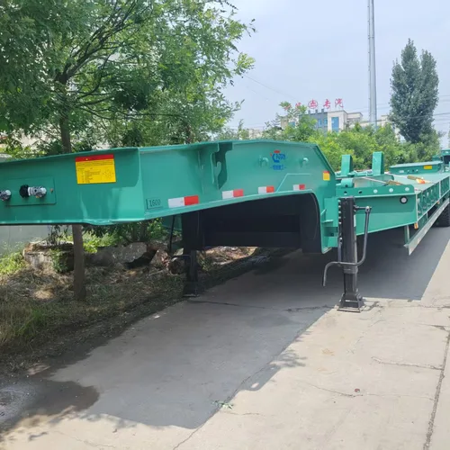 Heavy Duty Low Platform Semi Trailer for Excavator Delivery
