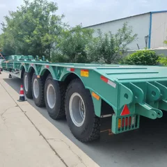 Heavy Duty Low Platform Semi Trailer for Excavator Delivery