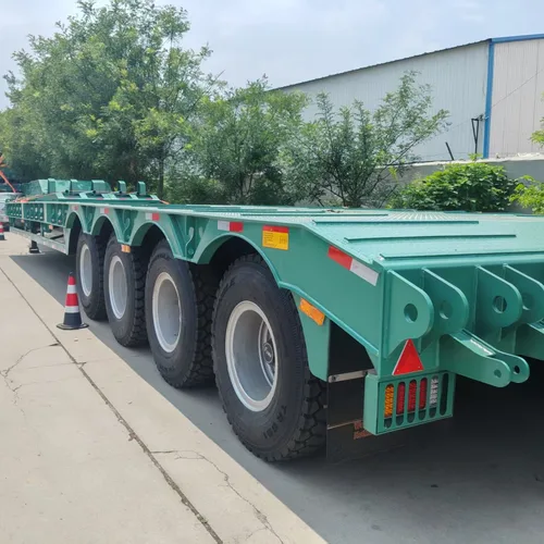 Heavy Duty Low Platform Semi Trailer for Excavator Delivery