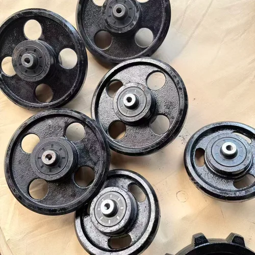 Track Support Roller For Remote Control Tracked Mower, Ductile Iron Idler Wheel OD 130mm & 160mm, Crawler Chassis Spare Parts