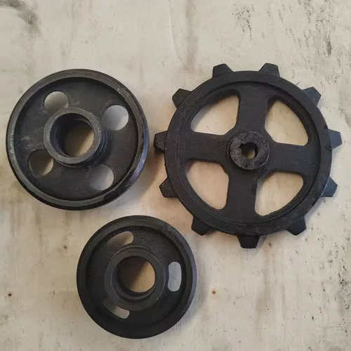 Track Support Roller For Remote Control Tracked Mower, Ductile Iron Idler Wheel OD 130mm & 160mm, Crawler Chassis Spare Parts
