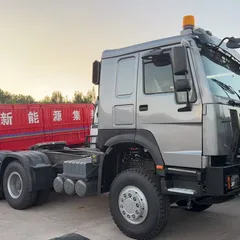 8.8 Ton Used Howo Tractor Truck Head 13000 USD 6x4 Heavy Duty Sinotruk Howo Tractor Unit For Container Transport