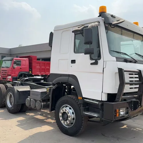 8.8 Ton Used Howo Tractor Truck Head 13000 USD 6x4 Heavy Duty Sinotruk Howo Tractor Unit For Container Transport