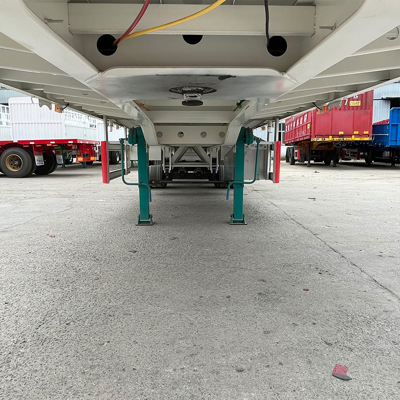 Trailer de valla de 4 ejes de alta resistencia para exportación directa de fábrica