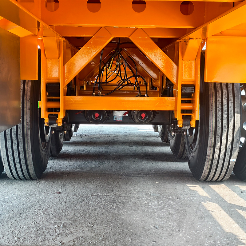 Heavy Duty 4 Axle Flatbed Semi Trailer Factory Direct Export For Africa