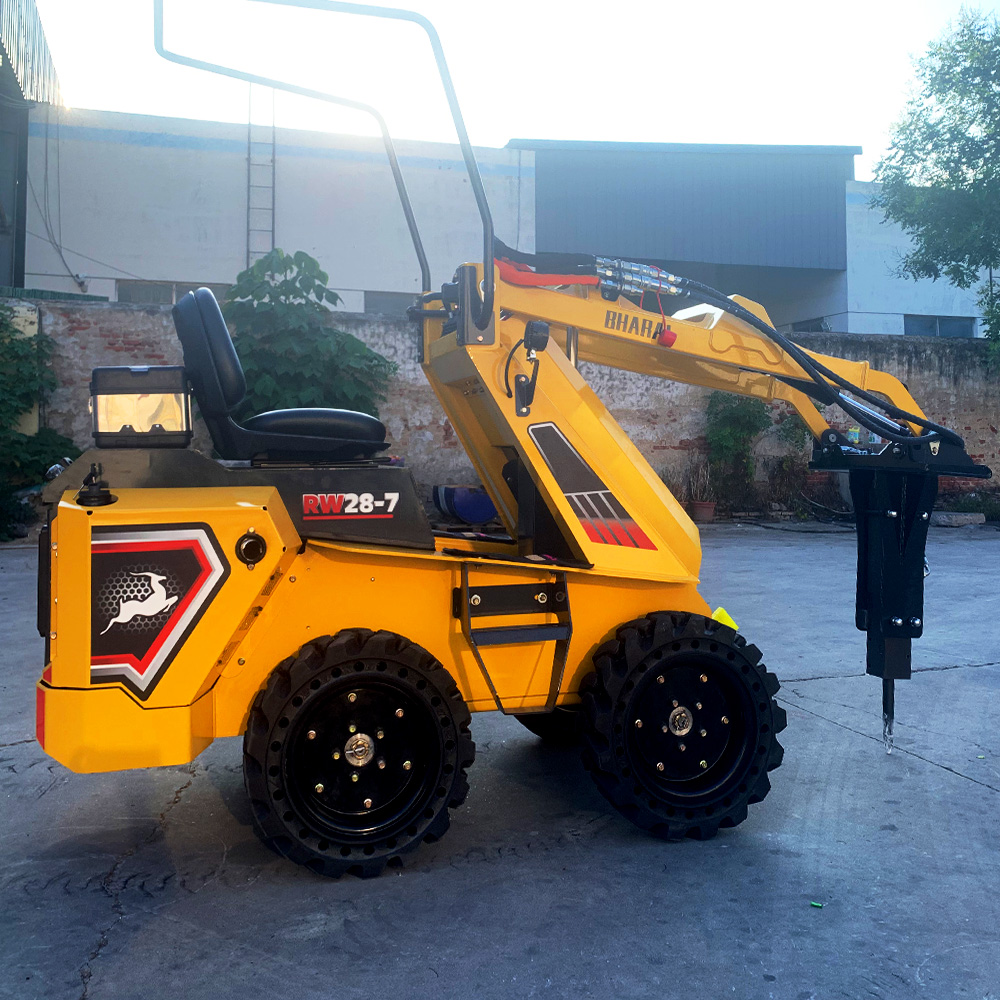 RW28-7 Wheel Skid Steer Loader ZONSENROTO 23HP Dual Cylinder Gas Engine EPA Euro V Certified Multi Attachment Snow Removal Construction Machinery