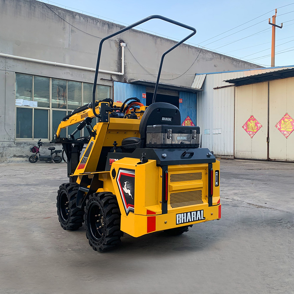 RW28-7 Wheel Skid Steer Loader ZONSENROTO 23HP Dual Cylinder Gas Engine EPA Euro V Certified Multi Attachment Snow Removal Construction Machinery