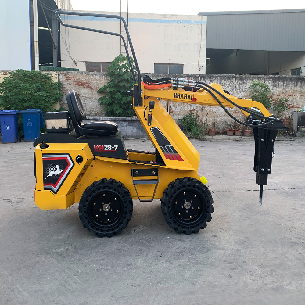 RW28-7 Wheel Skid Steer Loader ZONSENROTO 23HP Dual Cylinder Gas Engine EPA Euro V Certified Multi Attachment Snow Removal Construction Machinery
