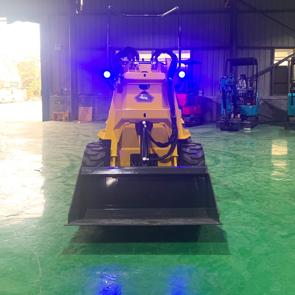 Compact RW28-7 Skid Steer Loader 1050kg Operating Weight 4.3in Touchscreen Narrow Space Municipal Snow Clearing Farm Loading Equipment Factory Supply