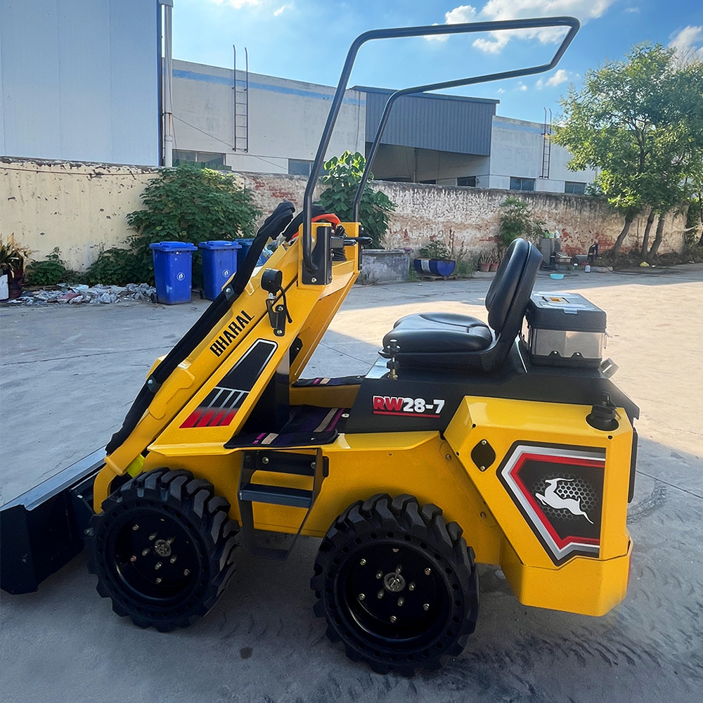 RW28‑7 Compact Wheel Skid Steer Loader ZONSENROTO 23HP Dual Cylinder Gasoline Engine EPA Euro V Certified Multi‑Attachments For Snow Removal Construction