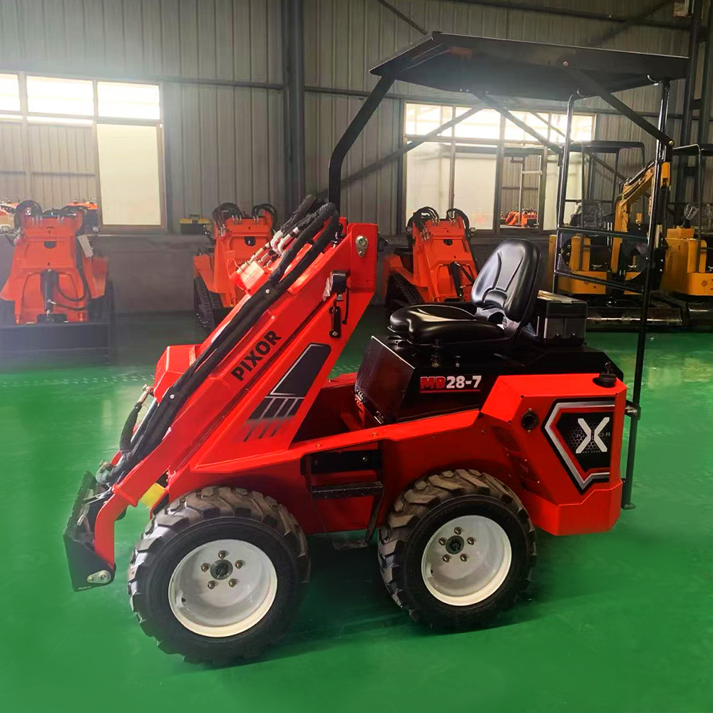 Narrow Working Site Mini RW28‑7 Skid Steer Loader 4.3 Inch Touch Screen Control System Support Simultaneous Operation Of Multiple Attachments Factory Supply