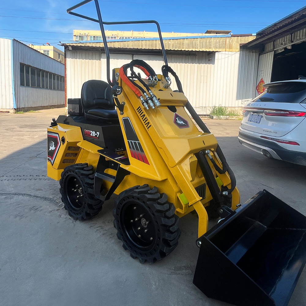 RW28‑7 Compact Wheel Skid Steer Loader ZONSENROTO 23HP Dual Cylinder Gasoline Engine EPA Euro V Certified Multi‑Attachments For Snow Removal Construction