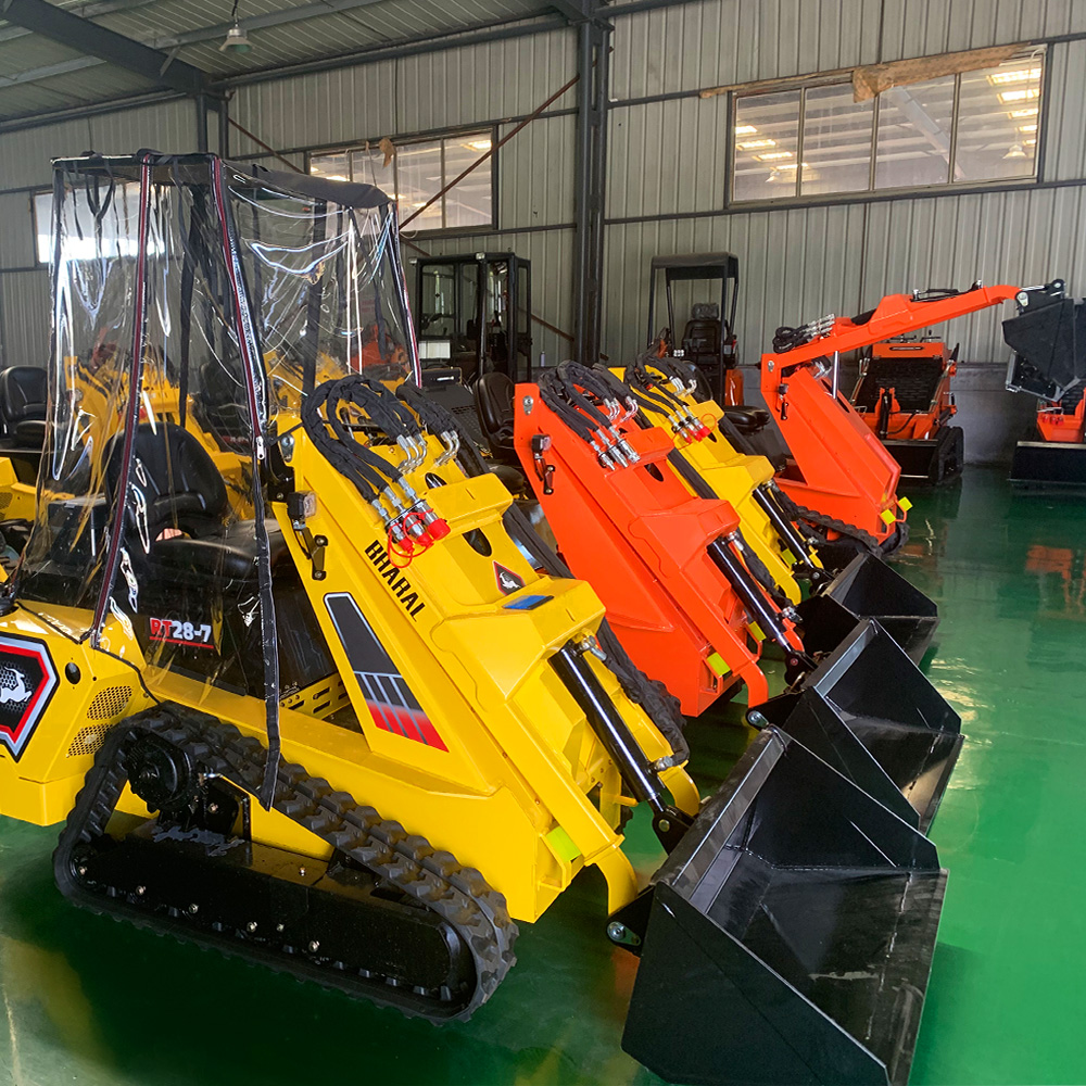 Cost‑effective RW28‑7 Mini Skid Steer Loader 20L Fuel & Hydraulic Tank 7km/h Travel Speed Small Construction Loading Machinery Ready Stock