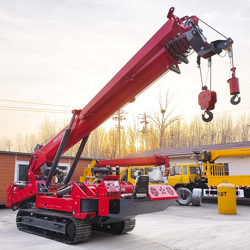 Factory-direct 12-ton hydraulic crawler spider crane with remote control