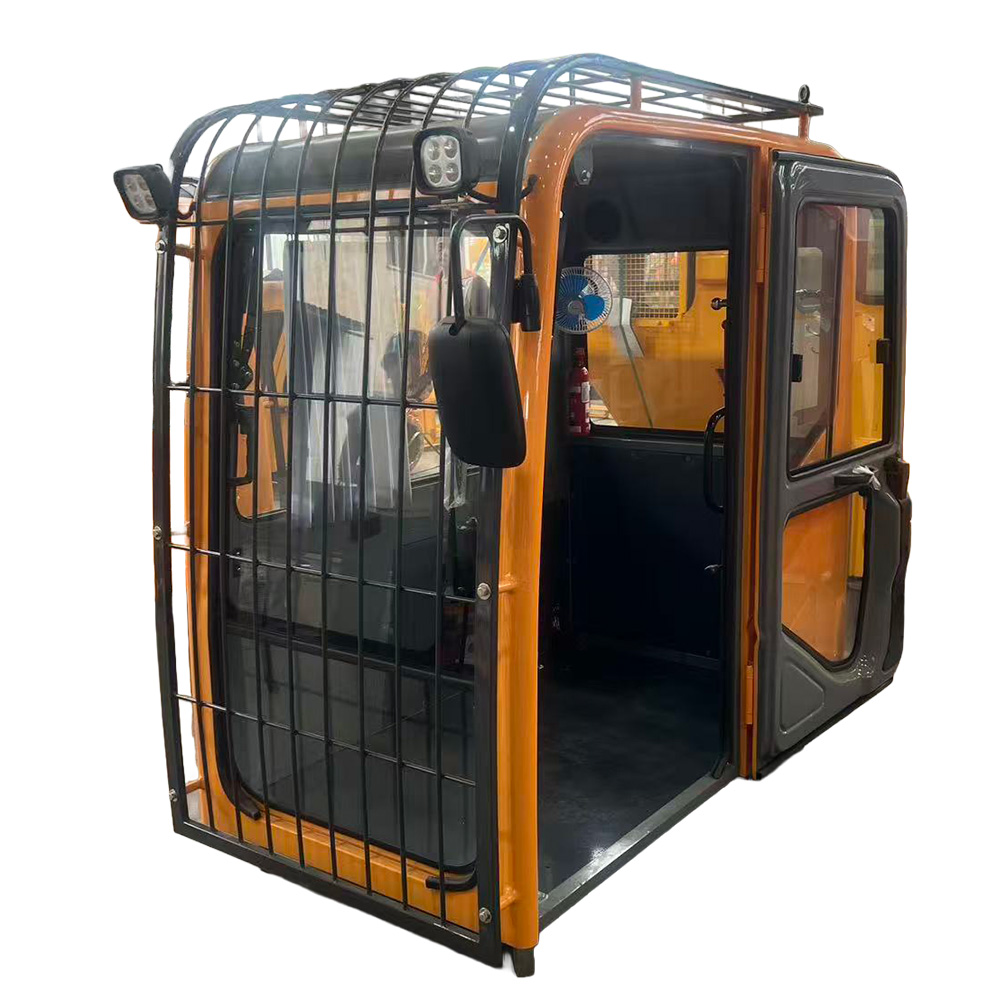 Heavy Duty Excavator Operator Cab Assembly with Protective Window Guard & Complete Inner Fittings for Engineering Site