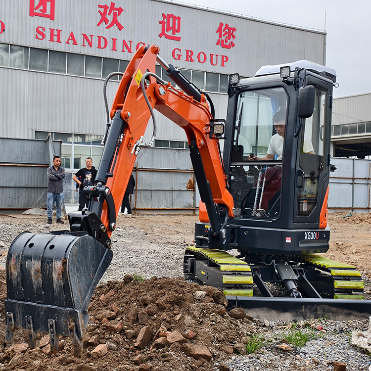 25U 2.5Ton Mini Crawler Excavator With Closed Cabin Small Digging Machinery For Garden Construction Project