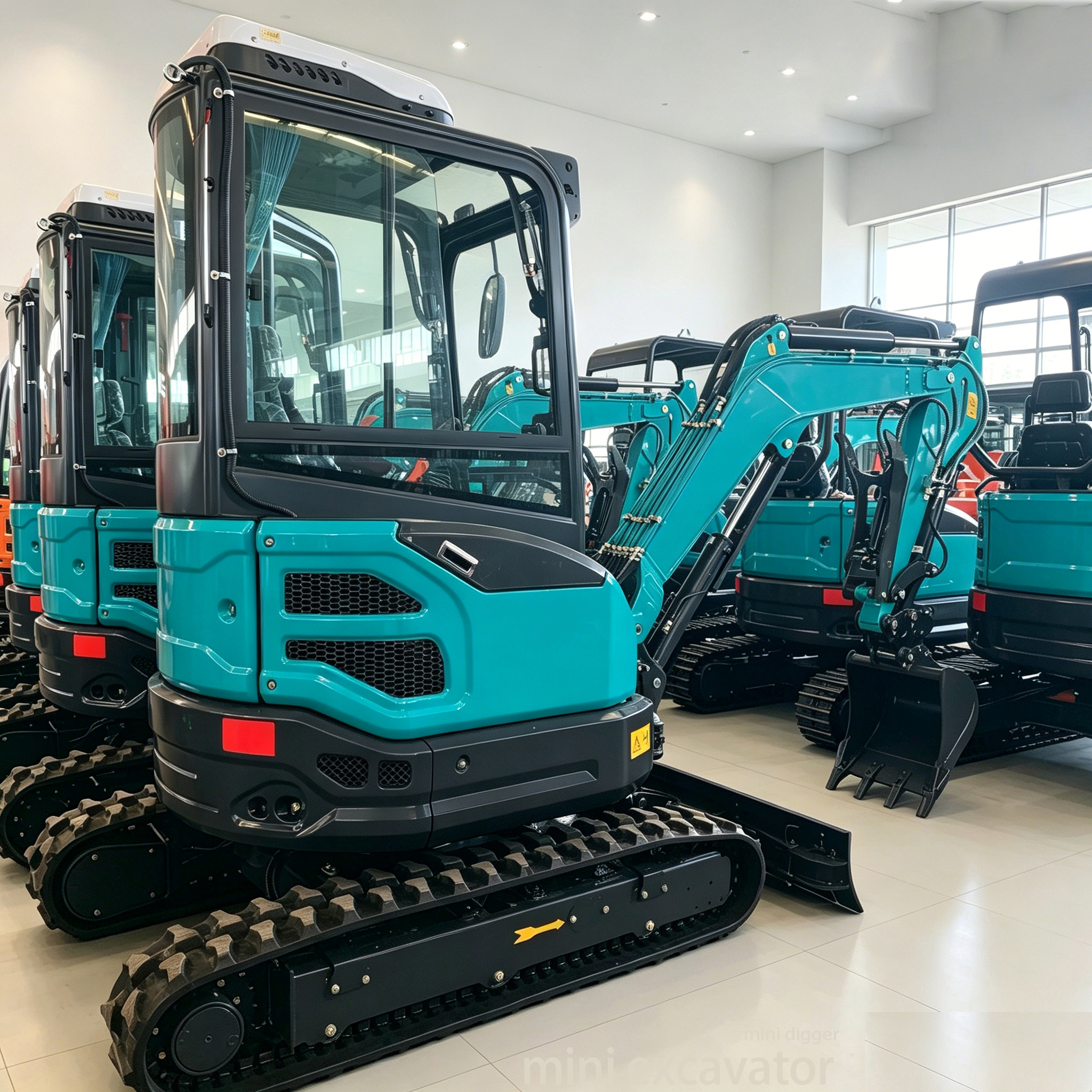SD30U Hot Sale 1 Ton 2 Ton 3 Ton Enclosed Cabin Micro Digger CE EPA Euro 5 Thumb Bucket Farm Garden Pelle Crawler Bagger Small Excavator