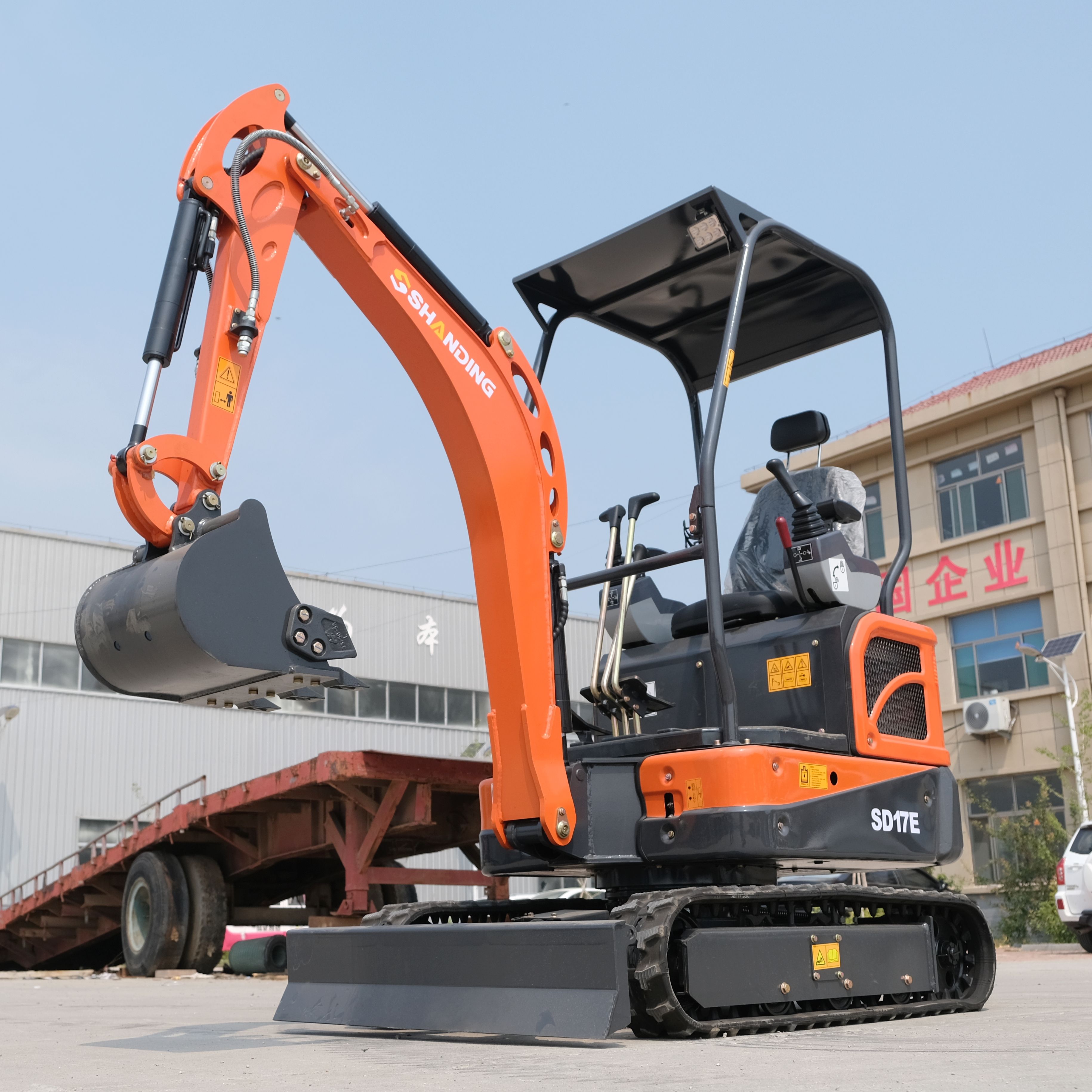 Hot Sale 1 Ton 2 Ton 3 Ton Pilot Joystick Small Digger EPA Euro 5 CE Mini Crawler Bagger Drainage Municipal Pelle Compact Micro Excavator