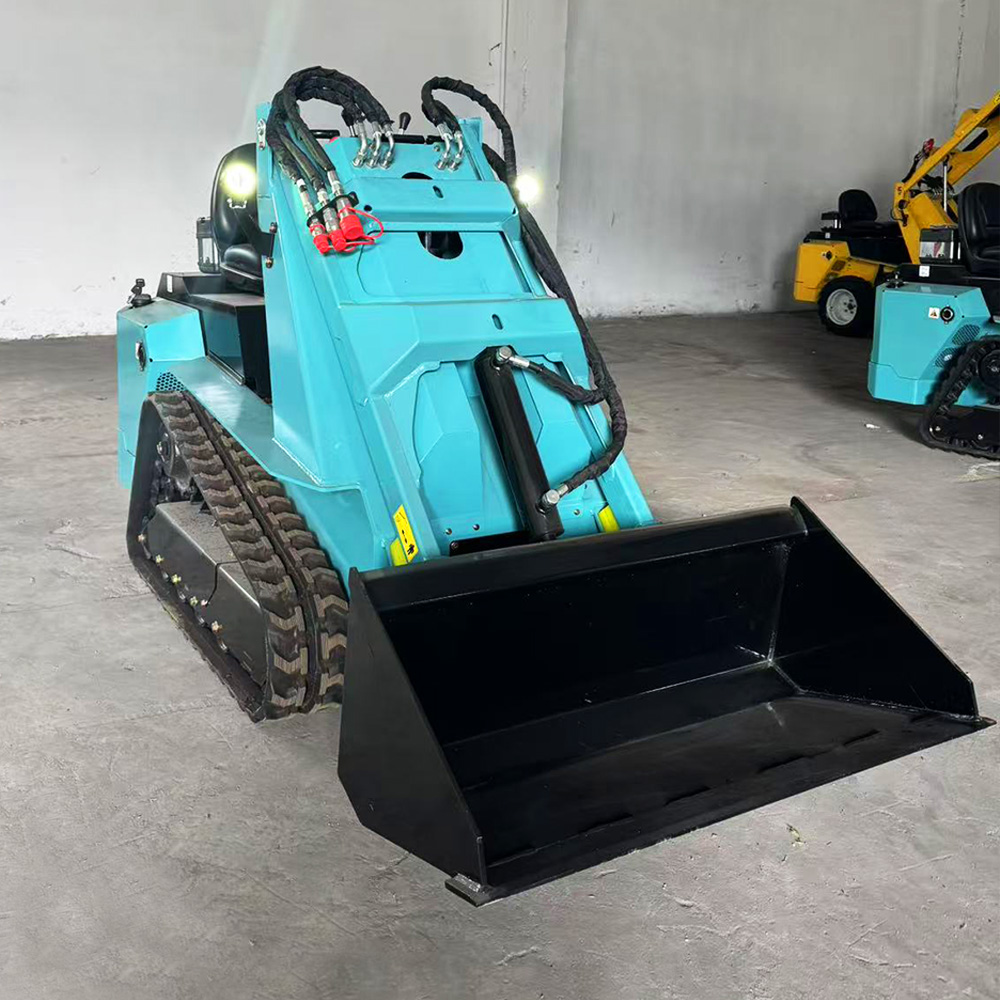 Narrow Frame RW28‑8 Compact Skid Steer Loader 4.3 Inch Touch Screen High‑Low Travel Speed Multi‑attachments Synchronous Operation Factory Supply