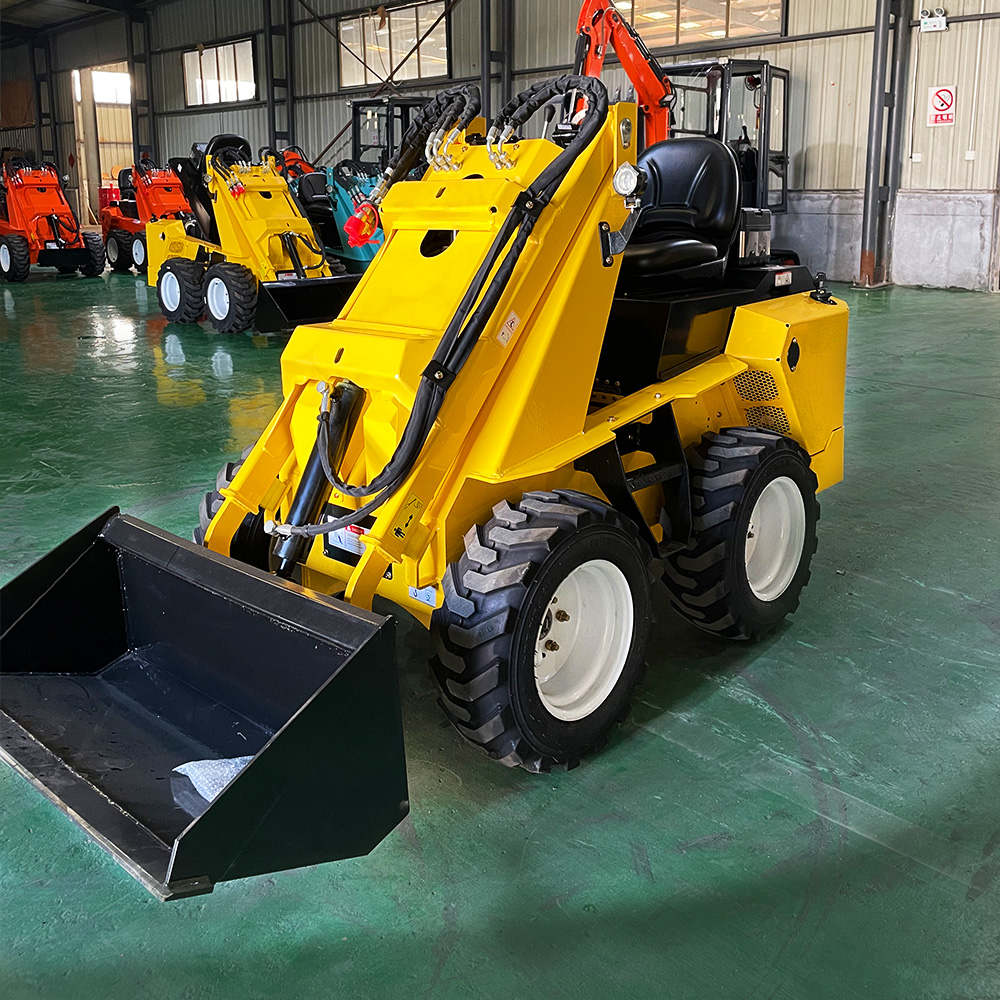 High Configuration RW28‑8 Compact Skid Steer Loader Single‑way Output 3‑pump System Support 2+ Attachments Working Simultaneously