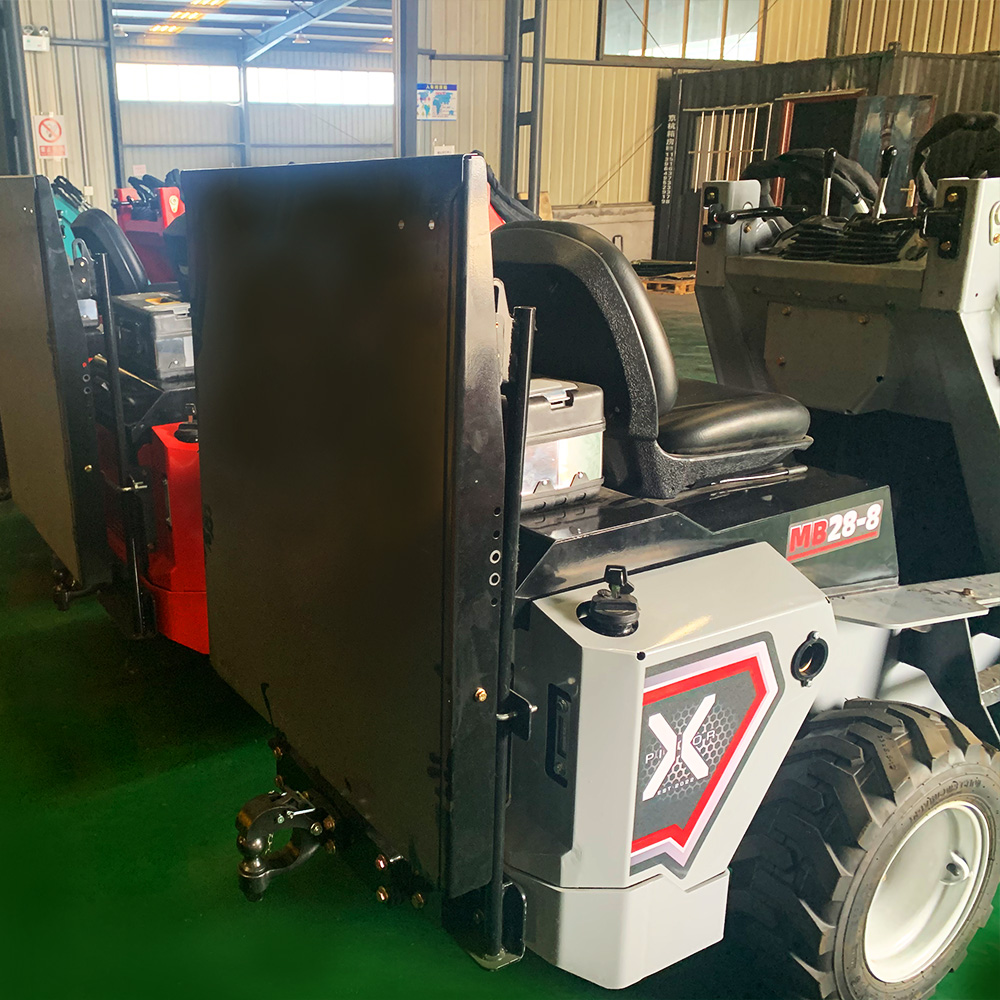 Small Site Use RW28‑8 Mini Skid Steer Loader 3‑pump Hydraulic System Quick Change Attachments For Indoor Alley Construction Project