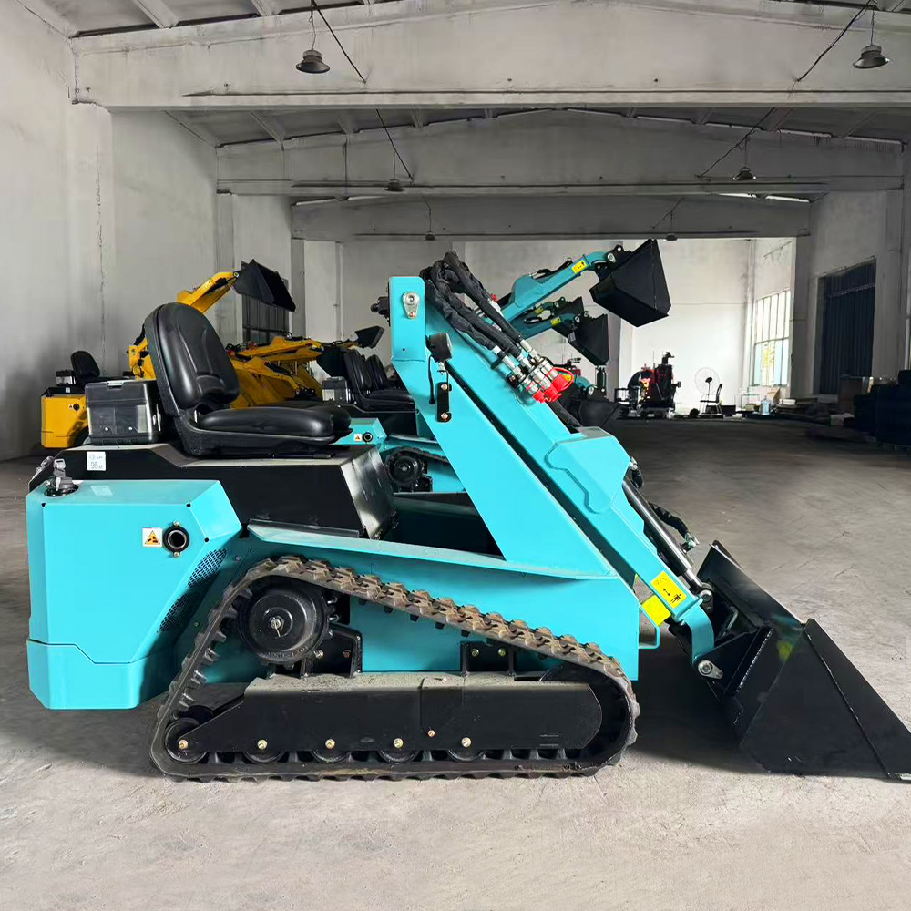 Narrow Frame RW28‑8 Compact Skid Steer Loader 4.3 Inch Touch Screen High‑Low Travel Speed Multi‑attachments Synchronous Operation Factory Supply