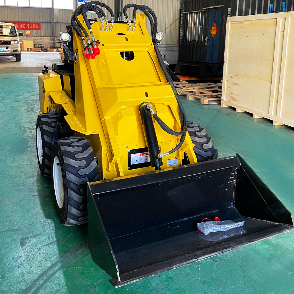 High Configuration RW28‑8 Compact Skid Steer Loader Single‑way Output 3‑pump System Support 2+ Attachments Working Simultaneously