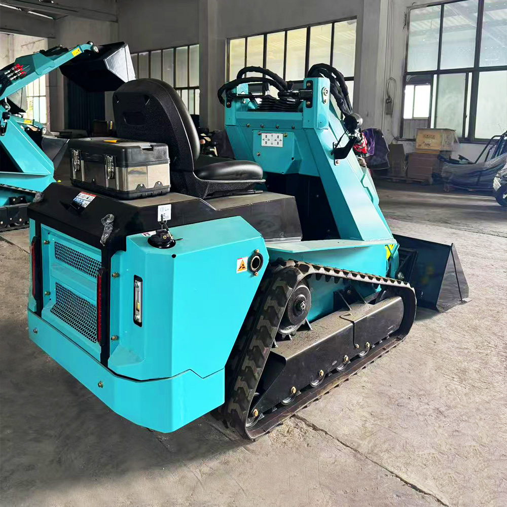 Narrow Frame RW28‑8 Compact Skid Steer Loader 4.3 Inch Touch Screen High‑Low Travel Speed Multi‑attachments Synchronous Operation Factory Supply