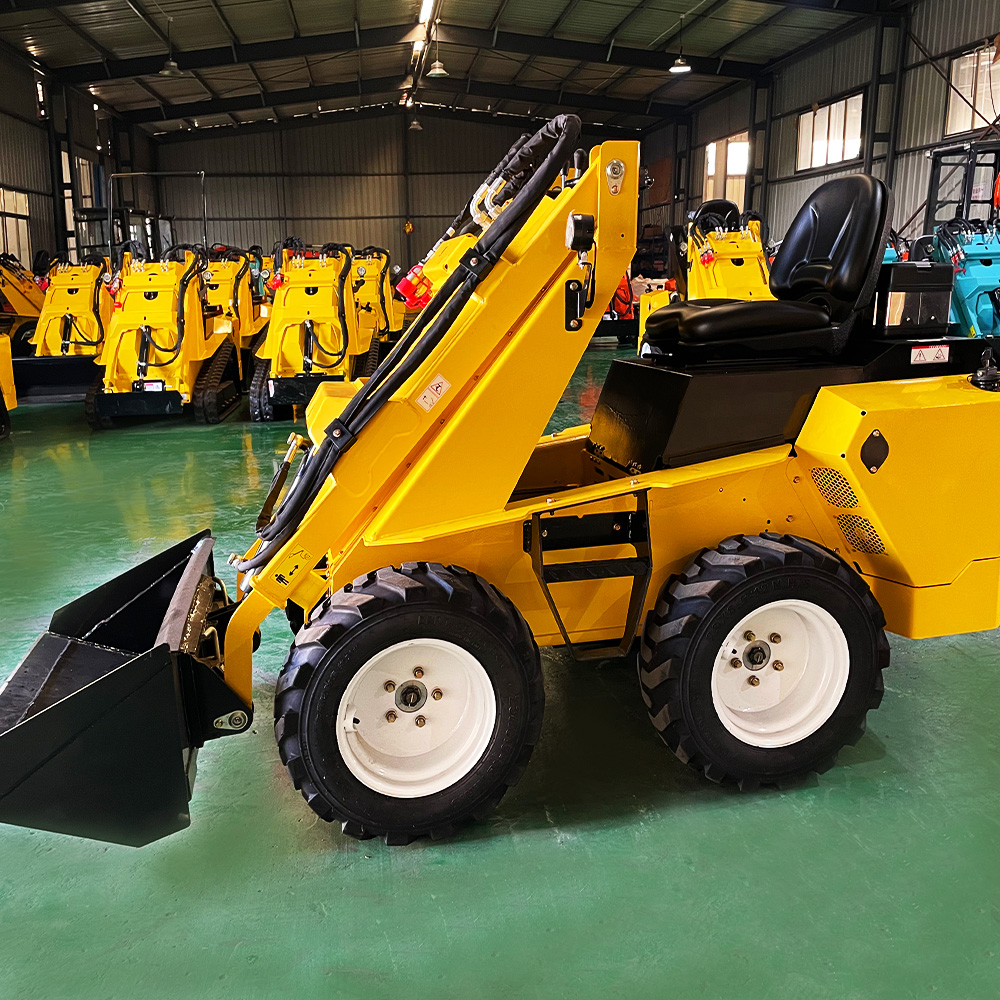 High Configuration RW28‑8 Compact Skid Steer Loader Single‑way Output 3‑pump System Support 2+ Attachments Working Simultaneously