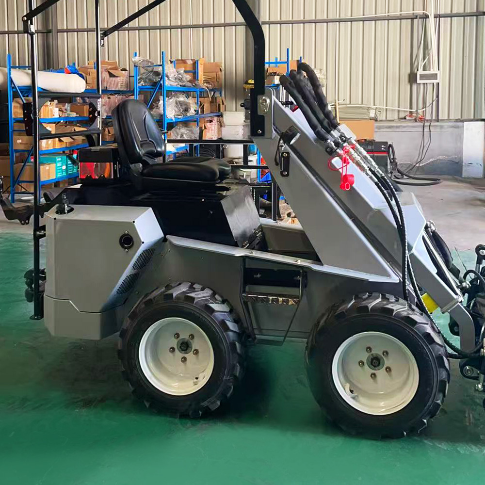 High Configuration RW28‑8 Compact Skid Steer Loader Single‑way Output 3‑pump System Support 2+ Attachments Working Simultaneously