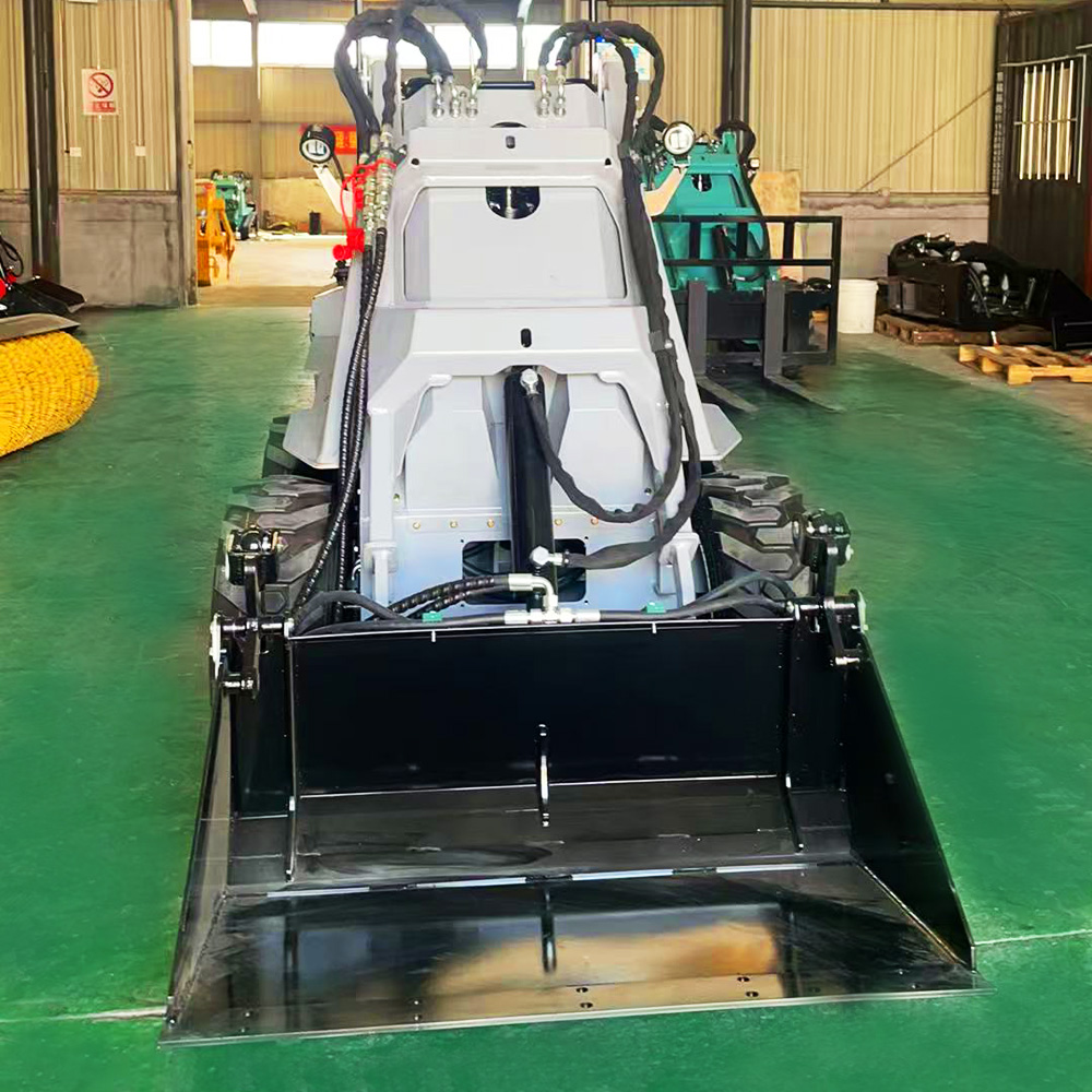 High Configuration RW28‑8 Compact Skid Steer Loader Single‑way Output 3‑pump System Support 2+ Attachments Working Simultaneously