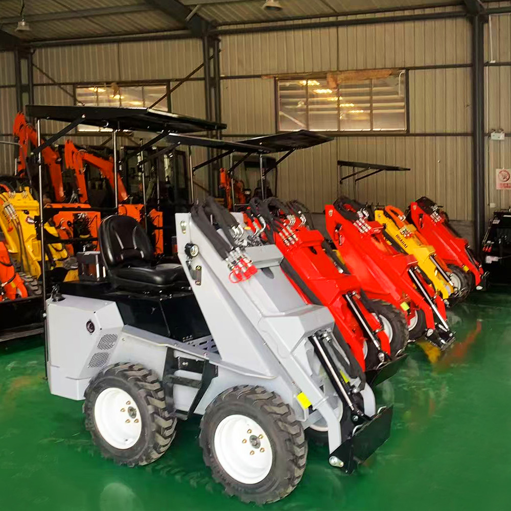 High Configuration RW28‑8 Compact Skid Steer Loader Single‑way Output 3‑pump System Support 2+ Attachments Working Simultaneously