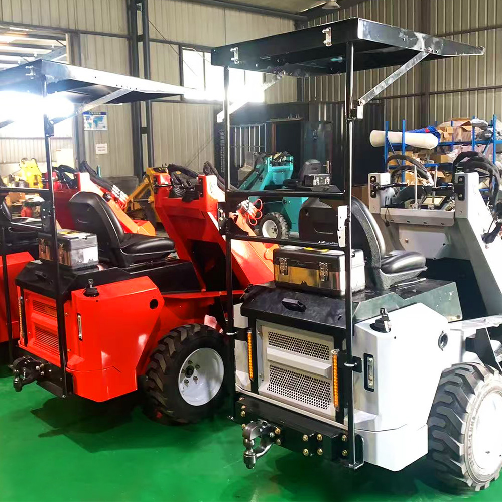 High Configuration RW28‑8 Compact Skid Steer Loader Single‑way Output 3‑pump System Support 2+ Attachments Working Simultaneously